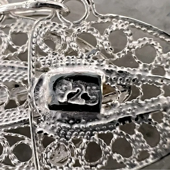 Sterling Silver Overlapping Filigree Bracelet